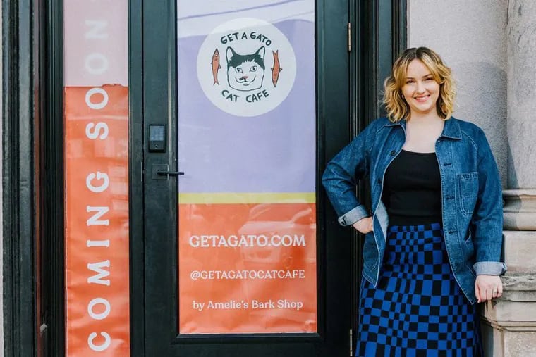 Jackie Starker, owner of Amelie's Bark Shop, is opening Get A Gato Cat Cafe at 638 Christian St.