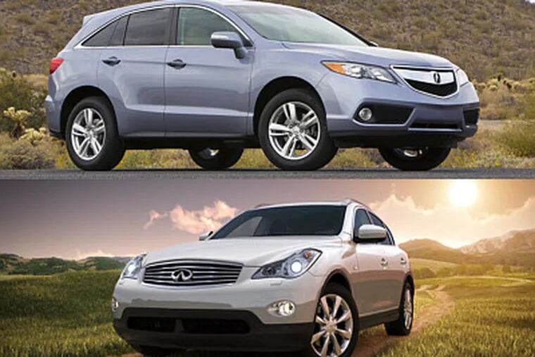 Driver's Seat: Acura, Infiniti AWDs square off for road test