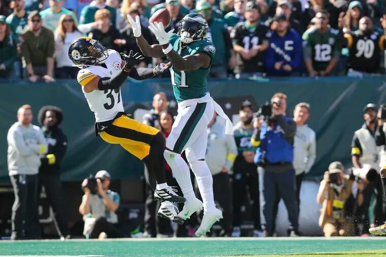 Eagles strike first vs. Steelers with an A.J. Brown touchdown