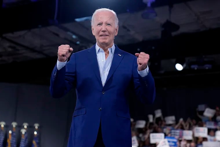 President Joe Biden at a campaign rally in Raleigh, N.C., the day after his debate with Republican presidential candidate former President Donald Trump.