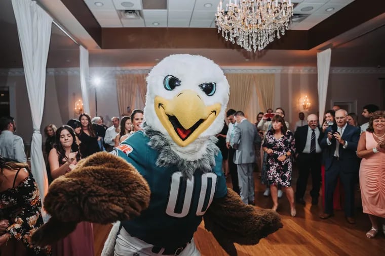 Swooping into wedding receptions: The St. Joe's Hawk