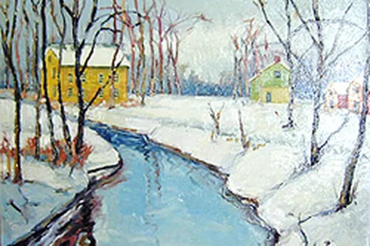 Berd's painting "Bend in the Road."