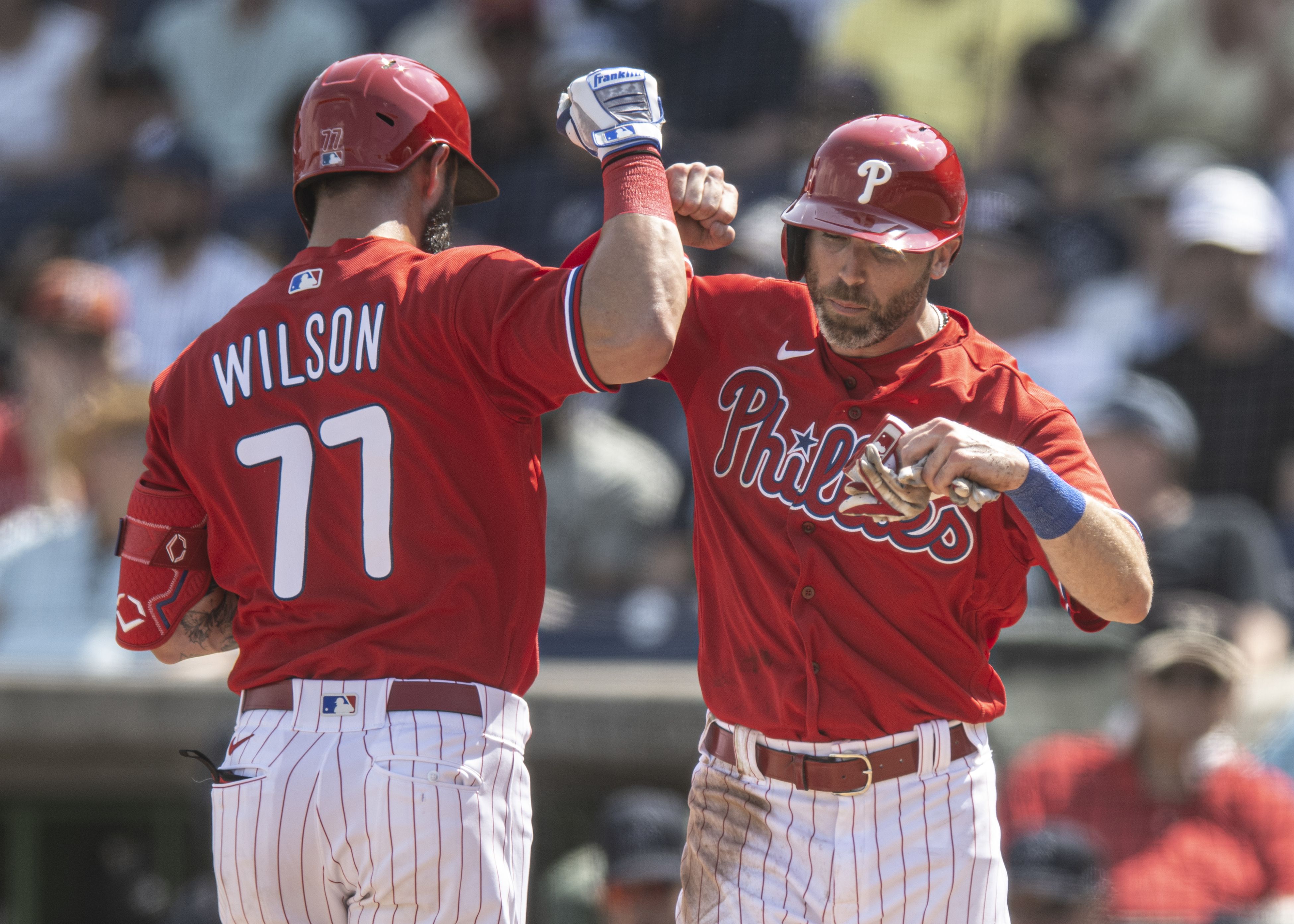 Philadelphia Phillies third baseman Weston Wilson (77) during a