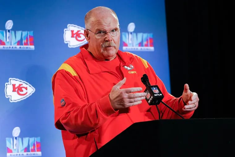 Kansas City Chiefs coach Andy Reid is looking to make it 5-0 against his former team, the Eagles.