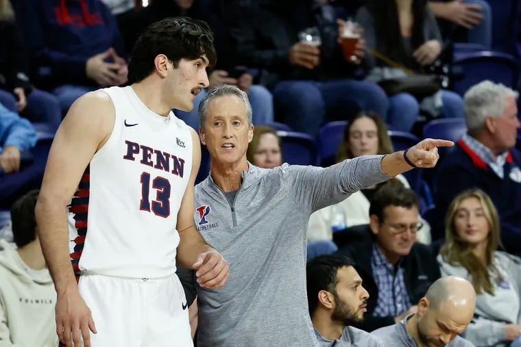 Penn forward Nick Spinoso will look to lead by example for coach Steve Donahue and the Quakers in a season that tips off Nov. 4 against NJIT.