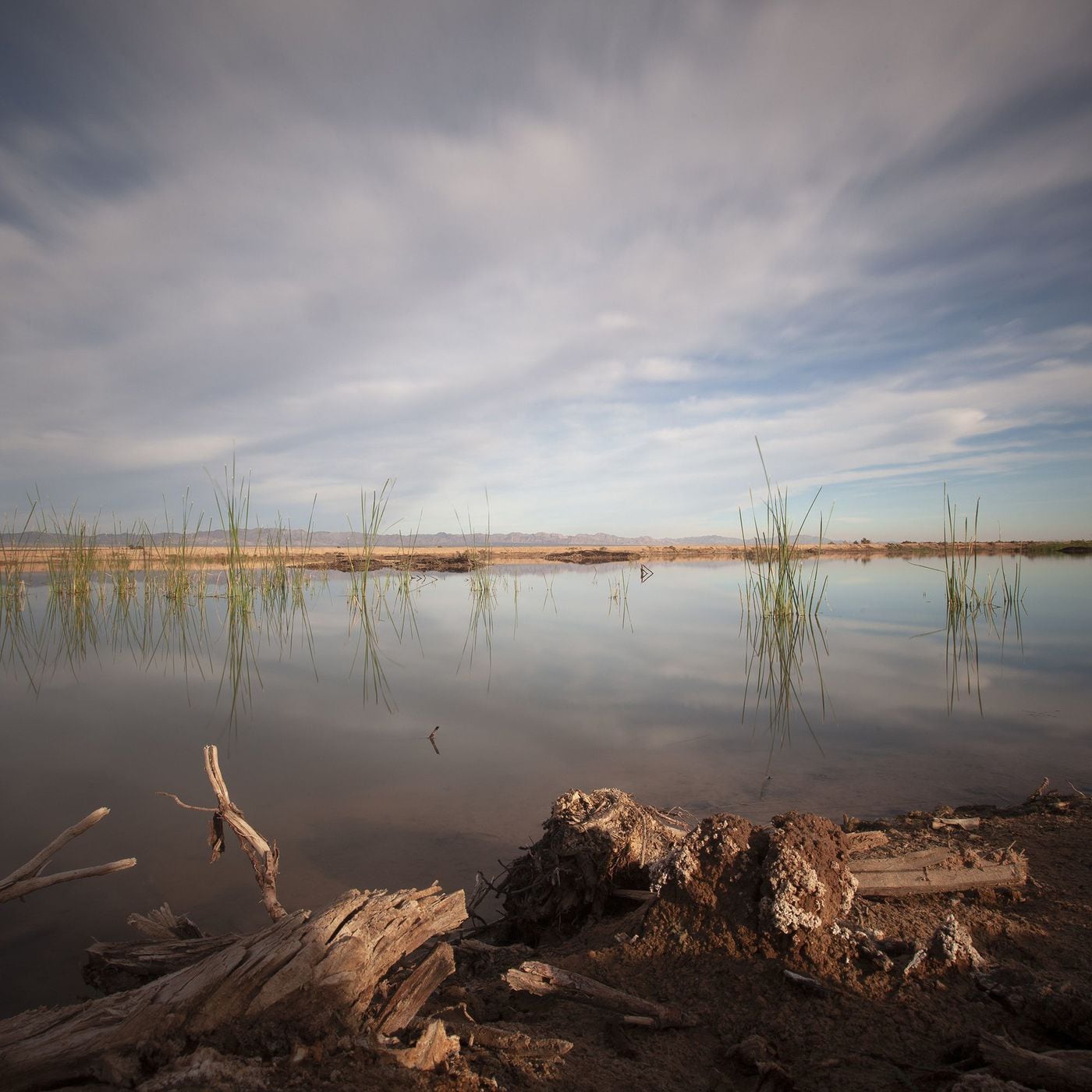 Geoffrey Agrons' photograph,"Salton Sea II" (2019) at Brooke Lanier Fine Art