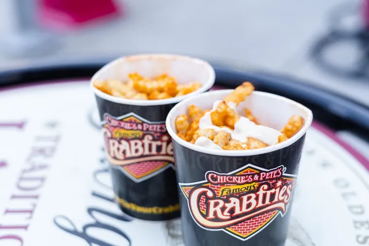 A bucket of Crabfries from Chickie's & Pete's concession stand at Citizens Bank Park.