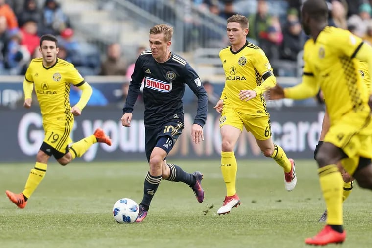 The Union's payroll is the 15th-highest among Major League Soccer's 23 teams, according to new data from the MLS Players Association. Czech playmaker Borek Dockal, above, is earning a salary of $1,714,285.68. 