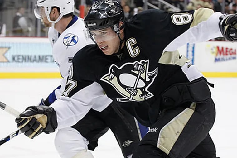 Pittsburgh Penguins star Sidney Crosby suffered a concussion in early January. (Gene J. Puskar/AP file photo)