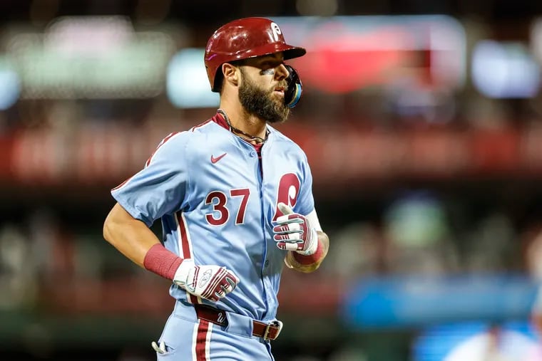 The Phillies' Weston Wilson hit for the cycle on Aug. 15.