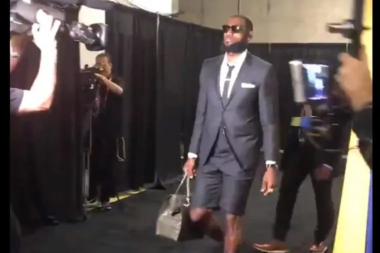 Twitter has jokes for LeBron James' shorts suit at NBA Finals