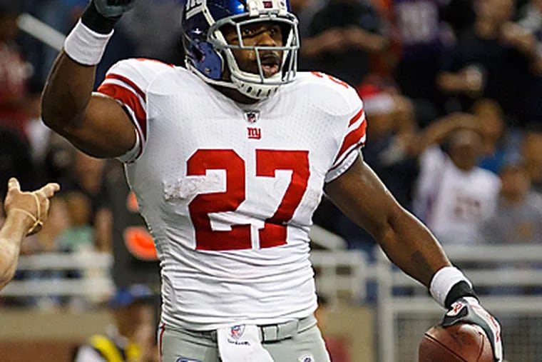 Brandon Jacobs and the Giants haven't lost since they fell to the Eagles almost a month ago. (AP Photo/Rick Osentoski)