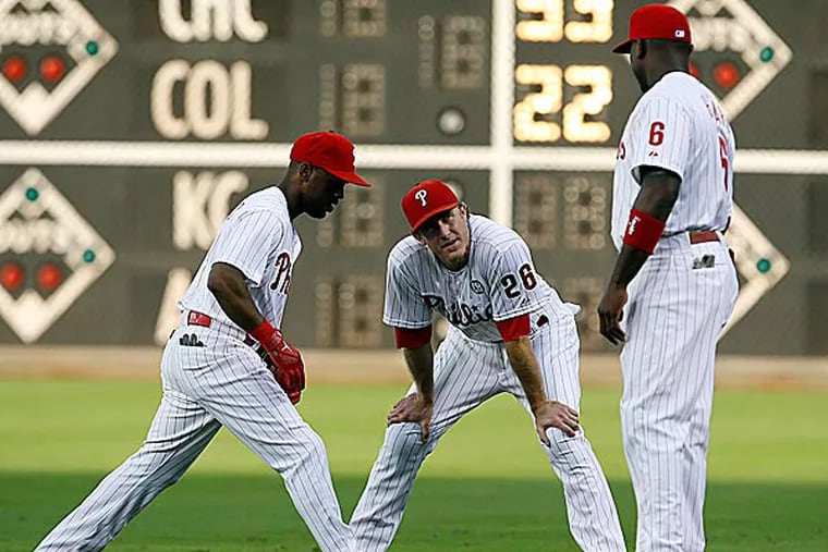 Ryan Howard, Chase Utley and Jimmy Rollins Signed Jerseys with  Commemorative Retirement Patches