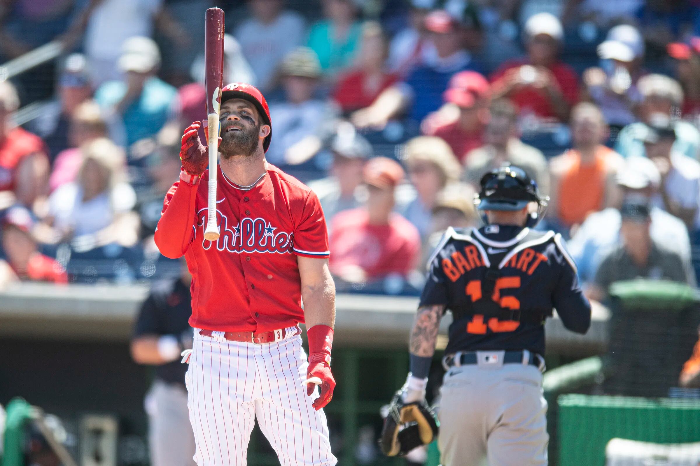 Photos of Philadelphia Phillies against the Detroit Tigers