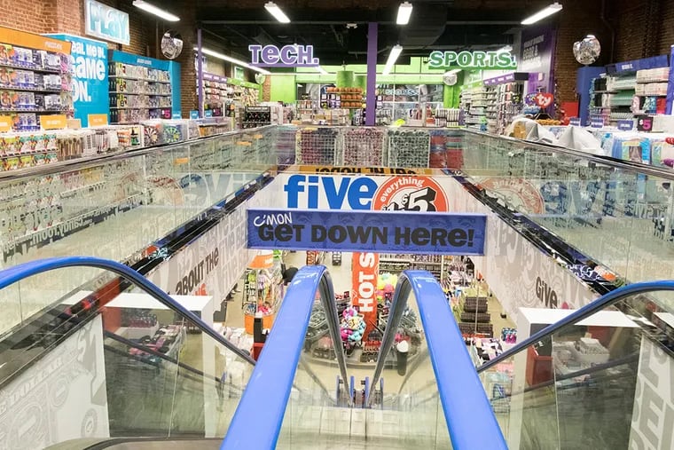 Five Below's Chestnut Street location. A new store may be coming to Southwest Center City.