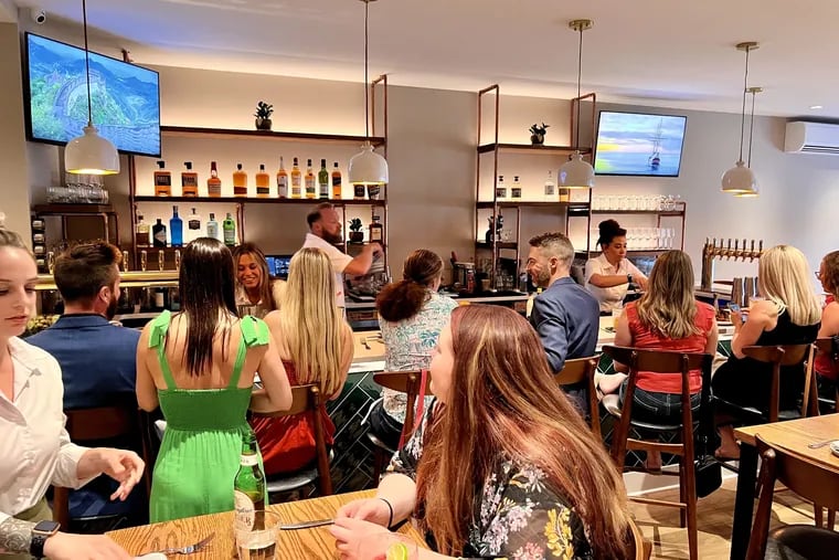 The bar area at Rosemary, 25 E. Hinckley Ave., Ridley Park, on June 30, 2023.