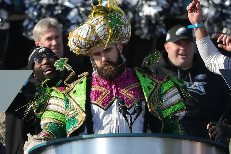 Travis Kelce Super Bowl Parade Jacket