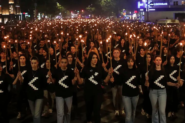 An April procession in Yerevan, Armenia, honored the 1.5 million people lost to genocide a century ago. Elisa von Joeden-Forgey writes that another genocide looms today.