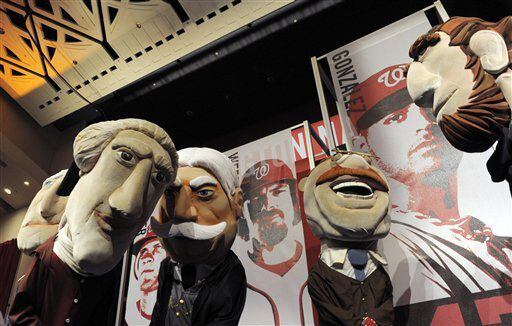 The Washington Nationals' presidential mascots and official mascot