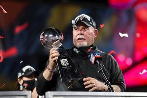 NFL Super Bowl 2021, Tom Brady, Tampa Bay Buccaneers, Bruce Arians, phone  call, result, score, highlights