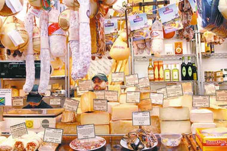 Cheeses at Di Bruno Bros., 930 S. Ninth St. in South Philly.