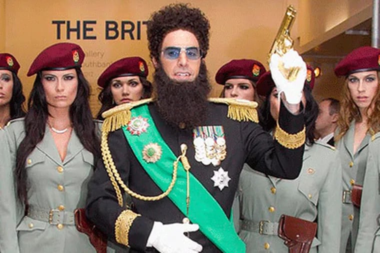 zwak bioscoop recorder Baron Cohen's "The Dictator" offers political script