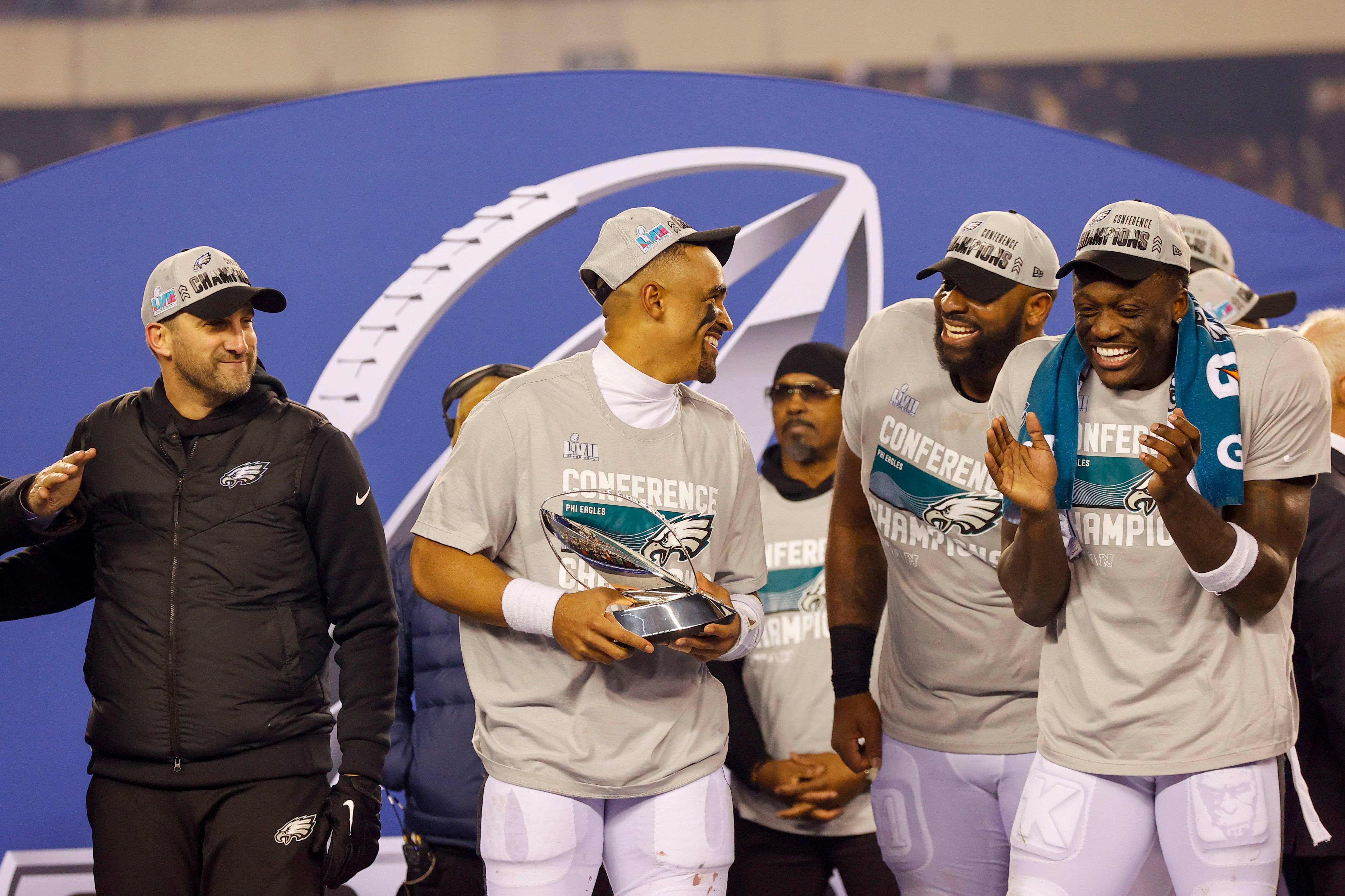 Eagles WAGs celebrate NFC Championship win over 49ers