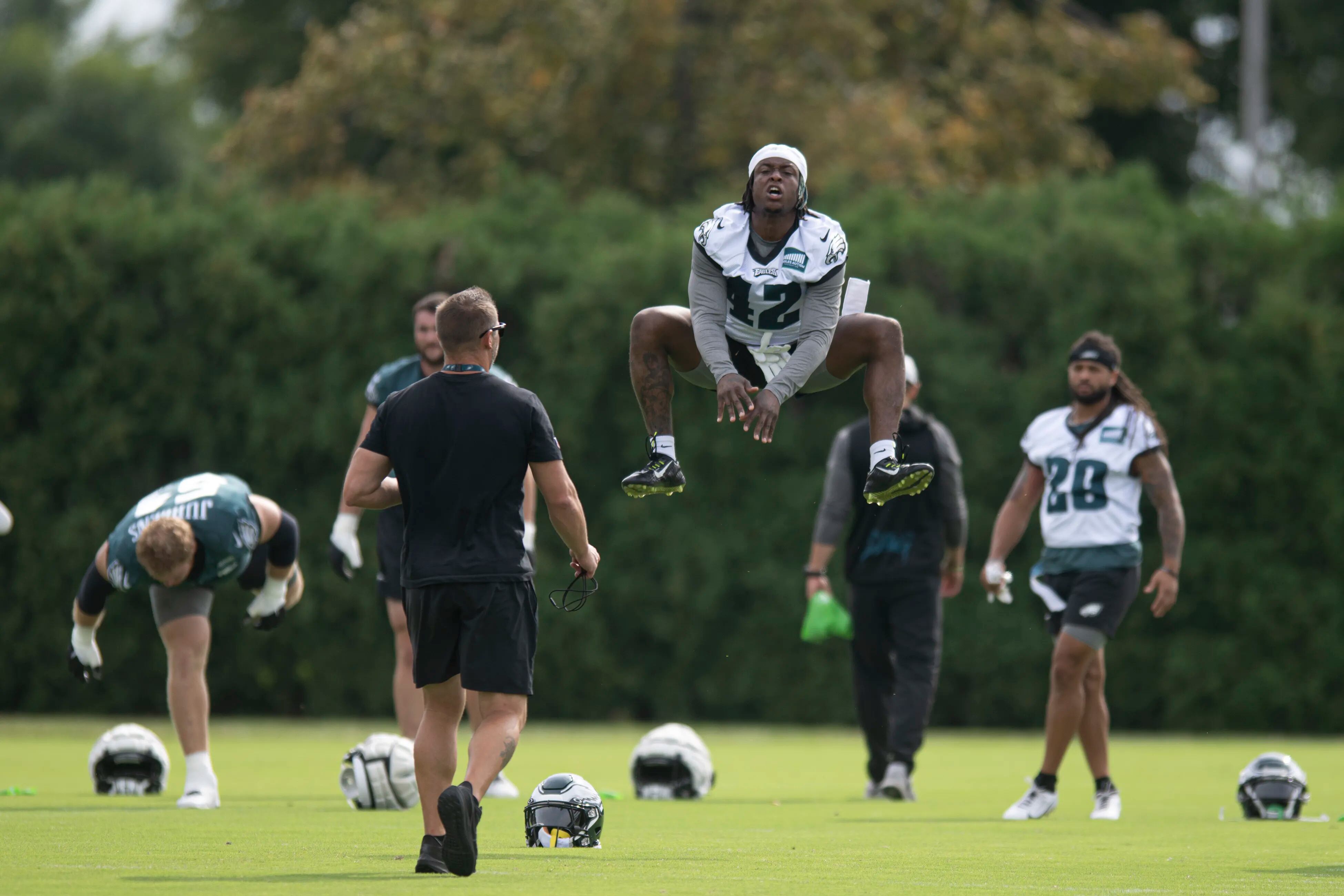 Photos of Philadelphia Eagles practice at NovaCare Complex