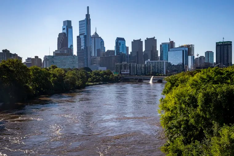 The Schuylkill river as seen from Spring Garden bridge in the aftermath of Ida in 2021. Forecasters are seeing another active hurricane season.