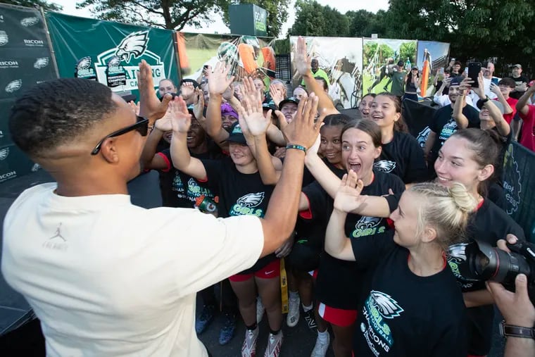 The Eagles have supported the emergence of girls' flag football by offering a league to local high schools. Now, the sport has been sanctioned by the PIAA.