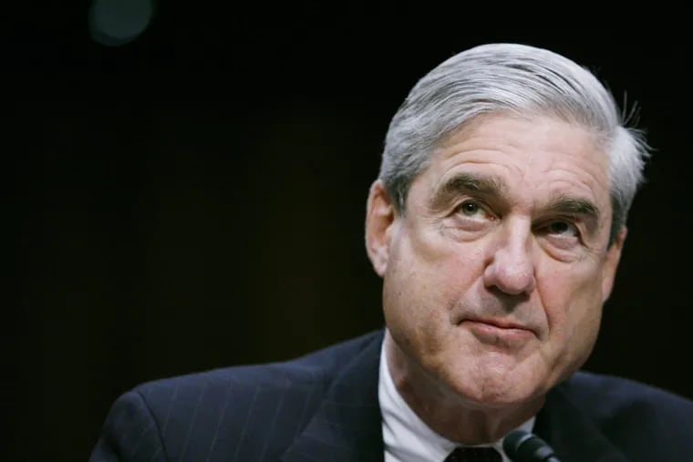 Robert Mueller on February 16, 2011, as he testifies before a Senate Intelligence Committee hearing in Washington, D.C.