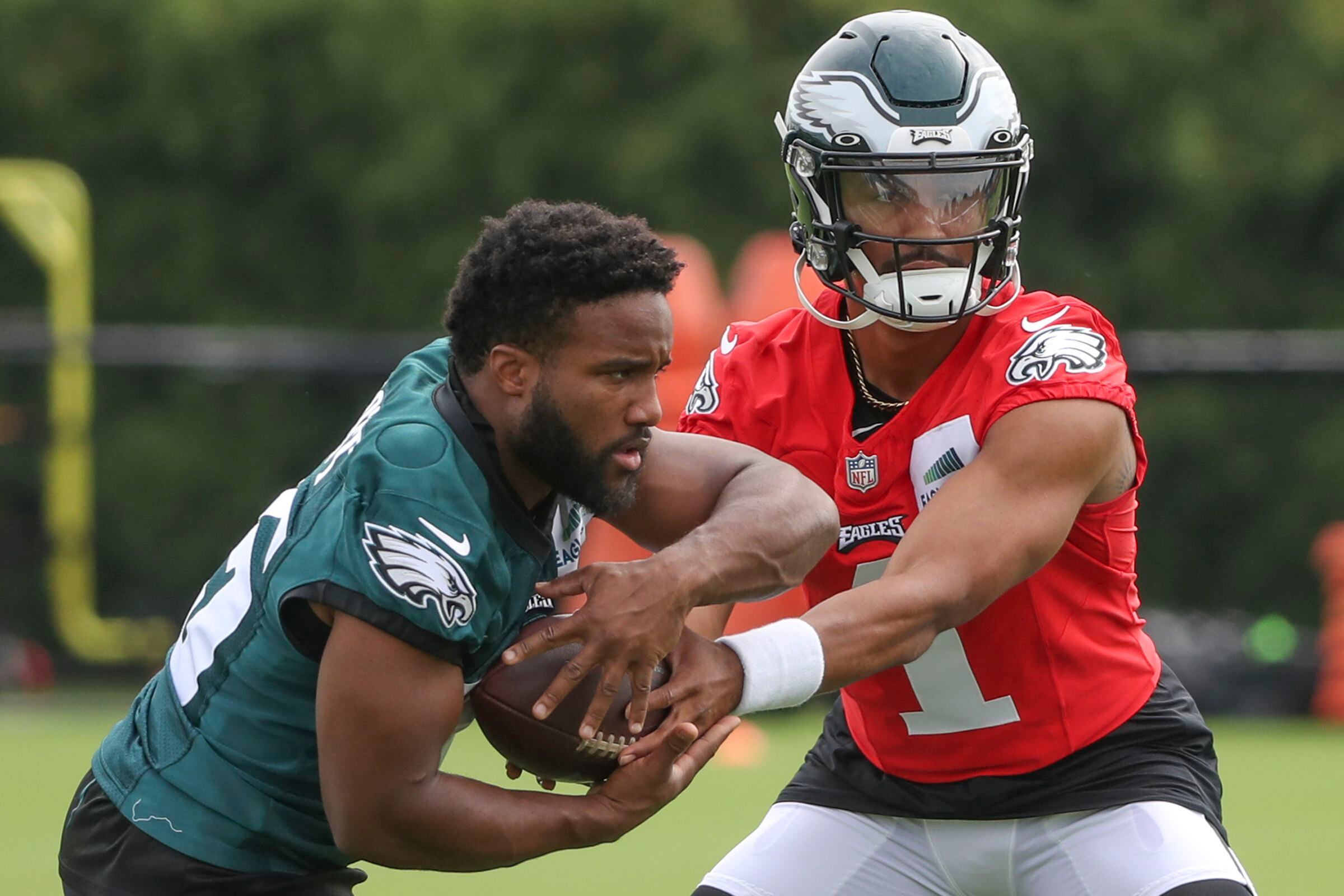 Eagles Nation on X: Jalen Hurts through training camp thus far: • 30/44 •  6 pass TD's • 1 rush TD • 1 INT #Eagles (Per @EliotShorrParks)   / X