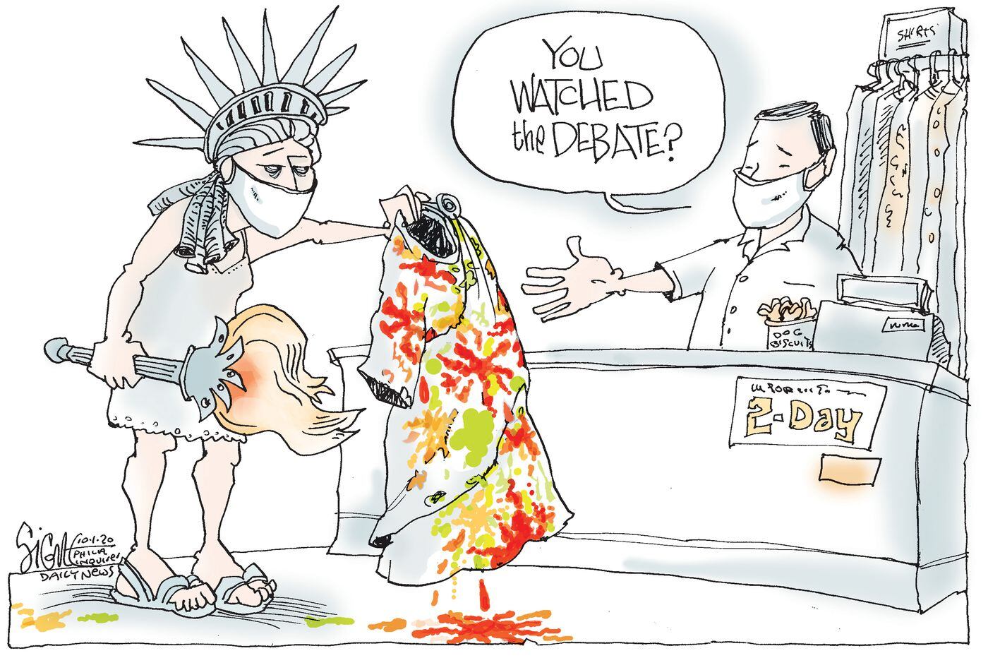 Political Cartoon A Presidential Debate Cleansing
