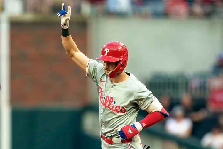 Trea Turner drove in four runs to lead the Phillies to a win Friday night.