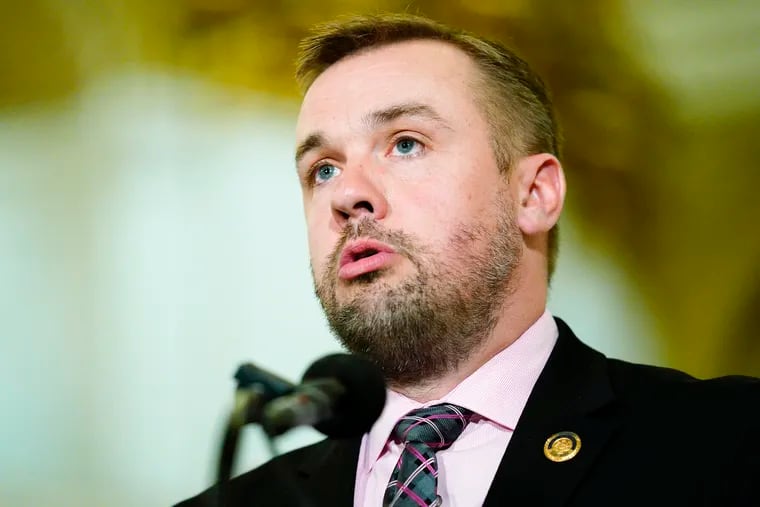 Pennsylvania House Speaker Bryan Cutler, R-Lancaster, during a February news conference at the state Capitol Building in Harrisburg.