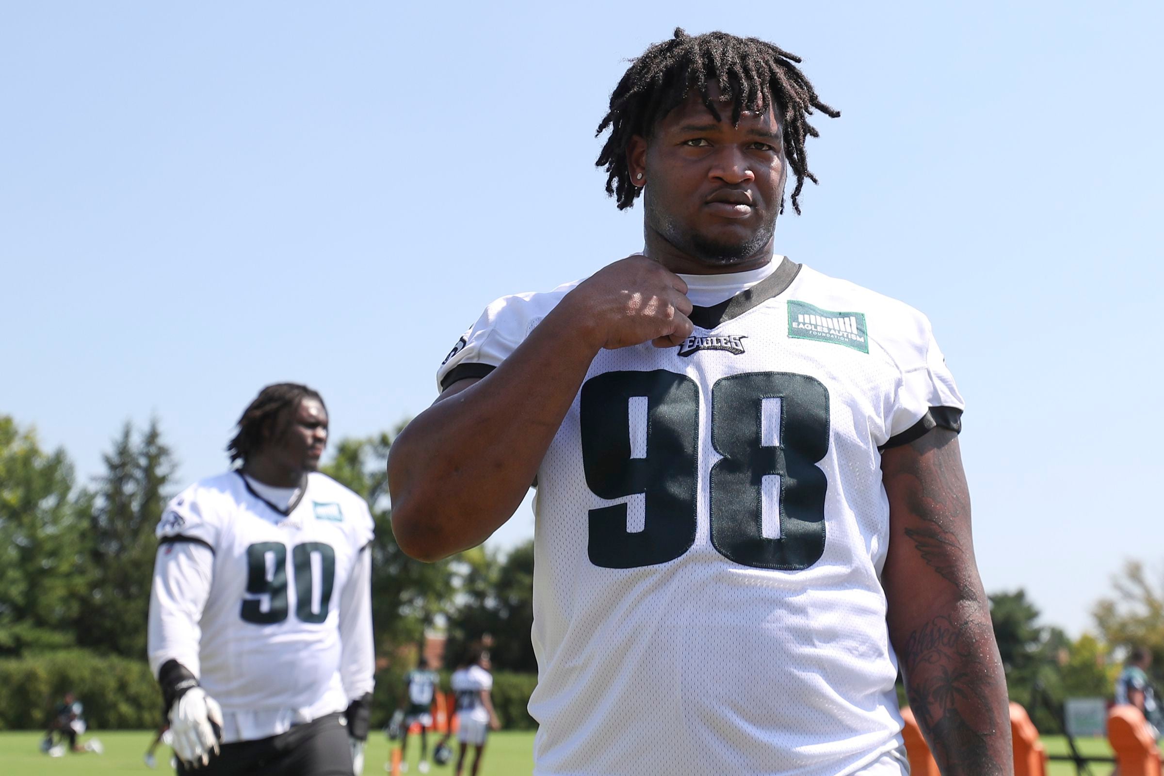 Jalen Carter impressing Eagles veterans ahead of rookie season: 'He looks  like a baby rhino'