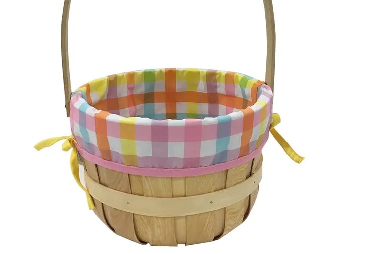 Easter baskets are available at Target in a variety of colors and designs.