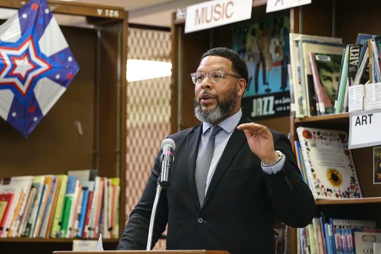 Otis Hackney, the city's chief education officer, announced an expansion of PHLConnectED, the $17 million program to connect needy families with free internet service. About 12,000 families have been connected so far, said Hackney, shown in this 2019 file photo.