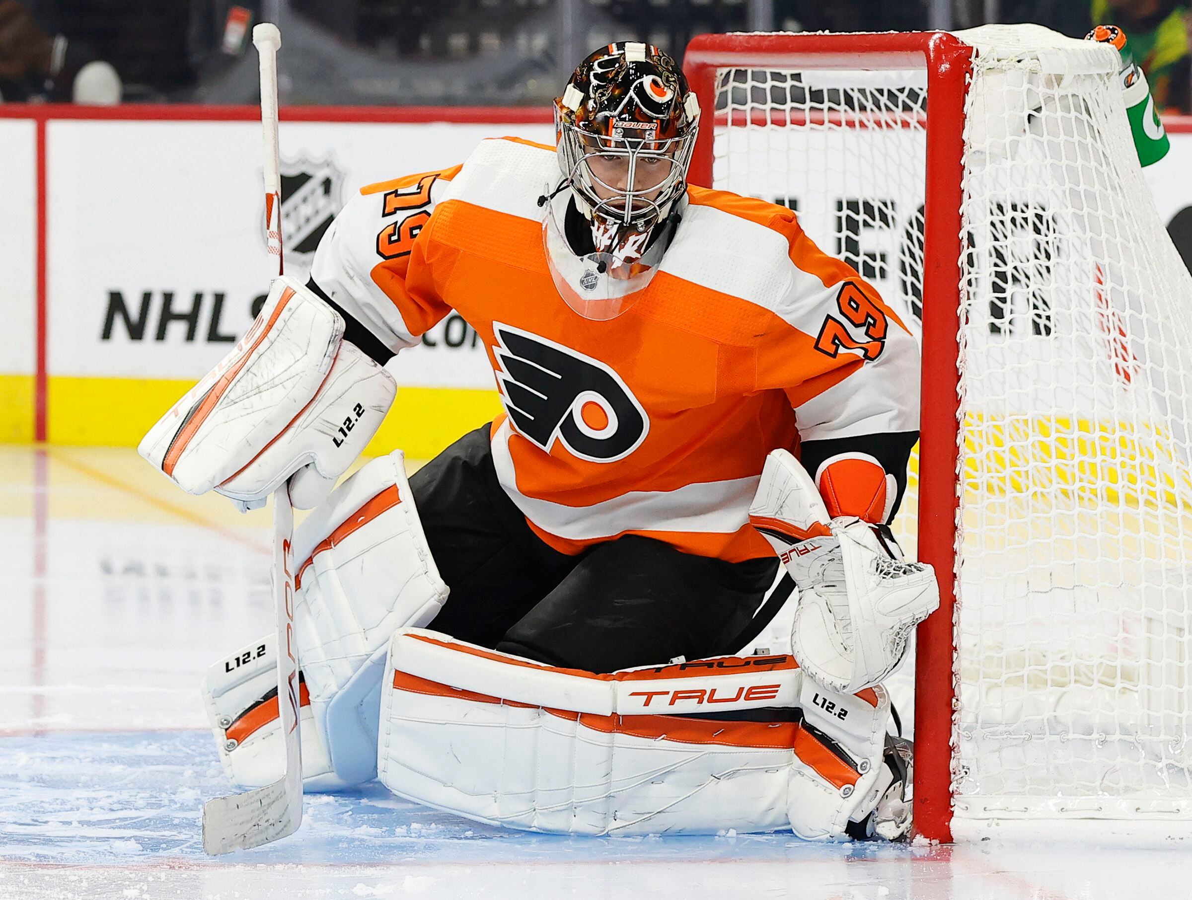 Carter Hart, the Flyers' most important player, is back on the ice as he  gets ready for opener