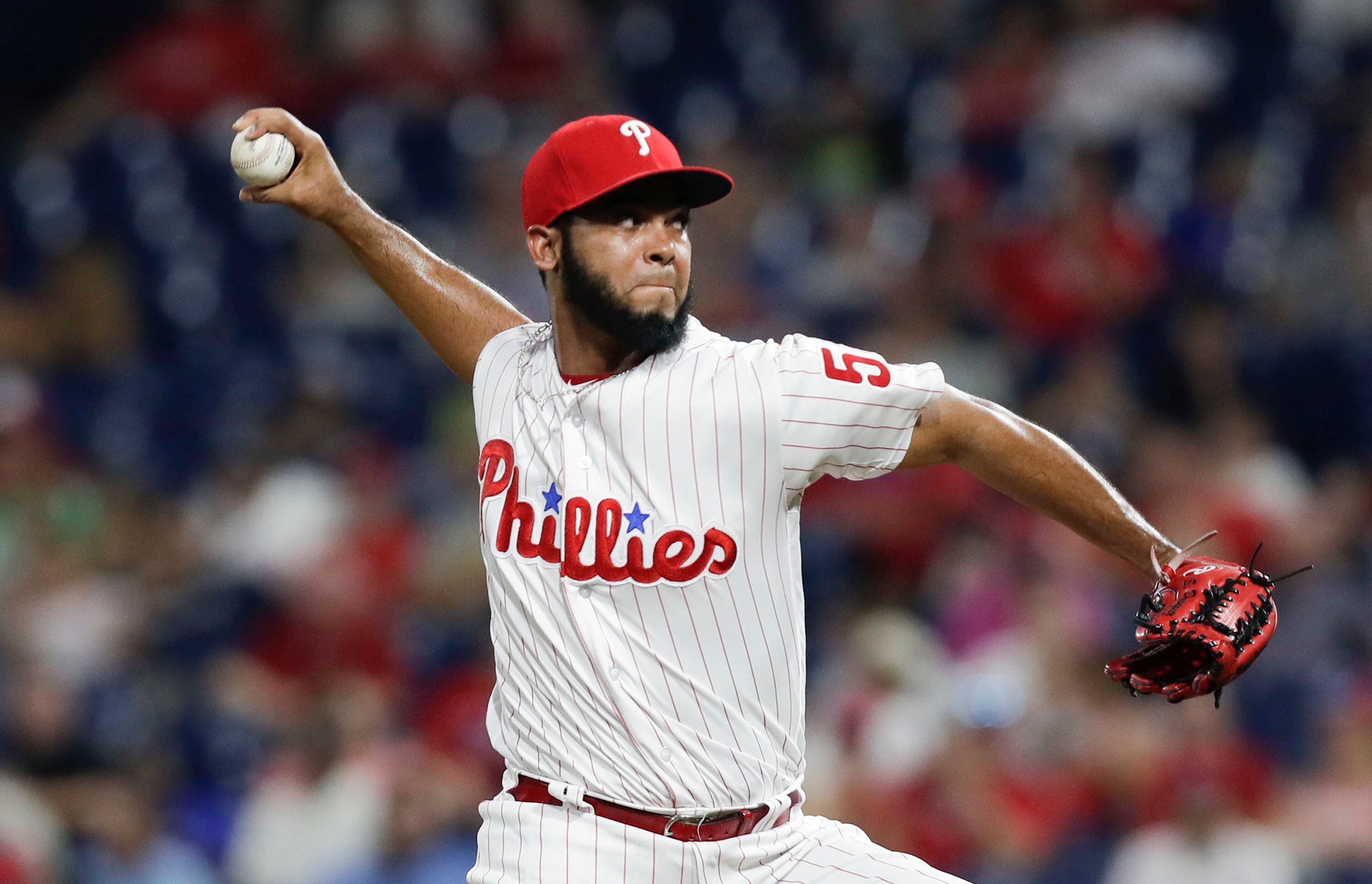 Philadelphia Phillies Pitcher Seranthony Dominguez Reacts Editorial Stock  Photo - Stock Image