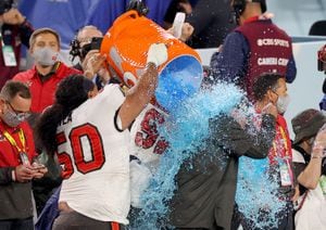 Super Sunday Gatorade Bath, Orange Emerges As The Favorite