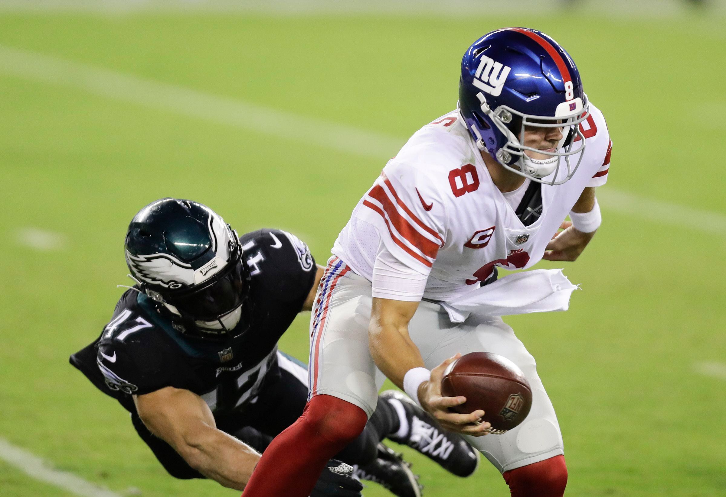 Philadelphia Eagles show no-quit vs. New York Giants in 22-21 win in Week 7