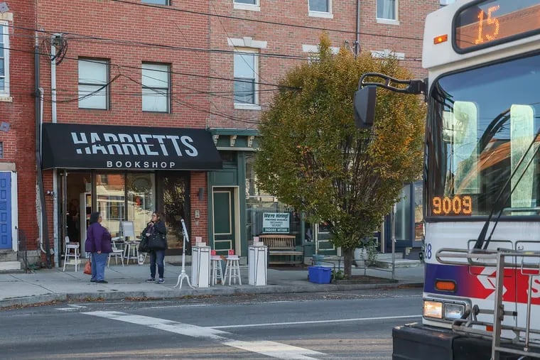 Harriett’s Bookshop in the Fishtown section of Philadelphia is photographed on Small Business Saturday, Nov. 25, 2023.