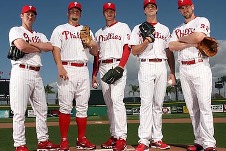 The Phillies' pitching staff of legends might have to cover for weak spots