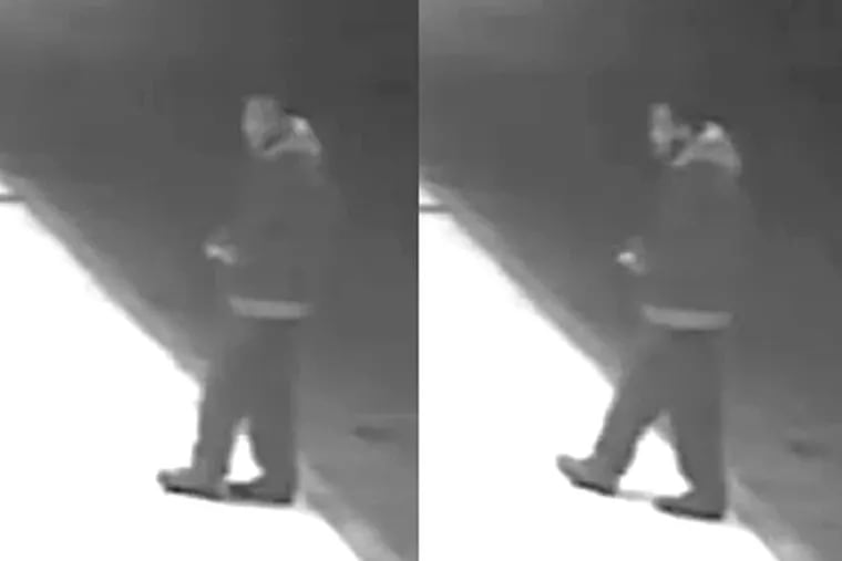Investigators say this video surveillance footage offers a fairly clear look at a man who beat and choked a 33-year-old woman in an alley on Sergeant Street about 2 a.m. Monday.