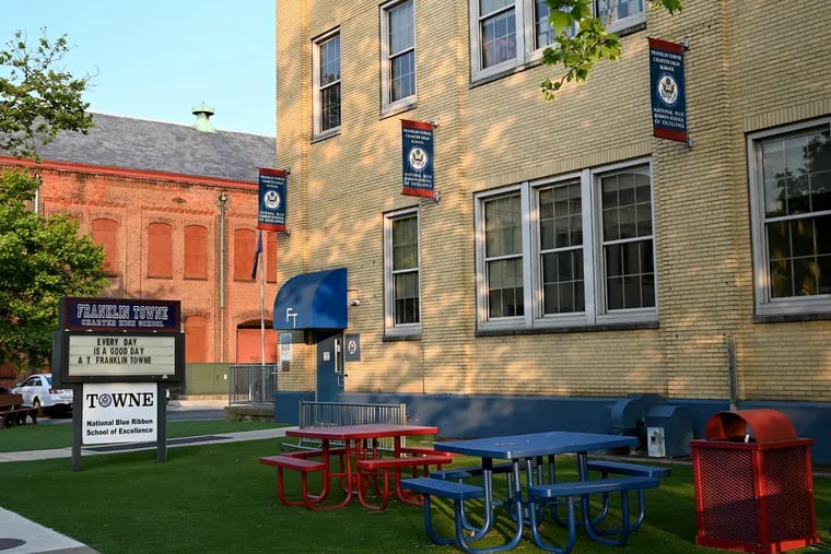 Franklin Towne Charter High School, in Northeast Philadelphia. A judge has handed the school a legal victory, but it still faces a charter revocation hearing over allegations it manipulated its lottery to shut out certain students from admission.