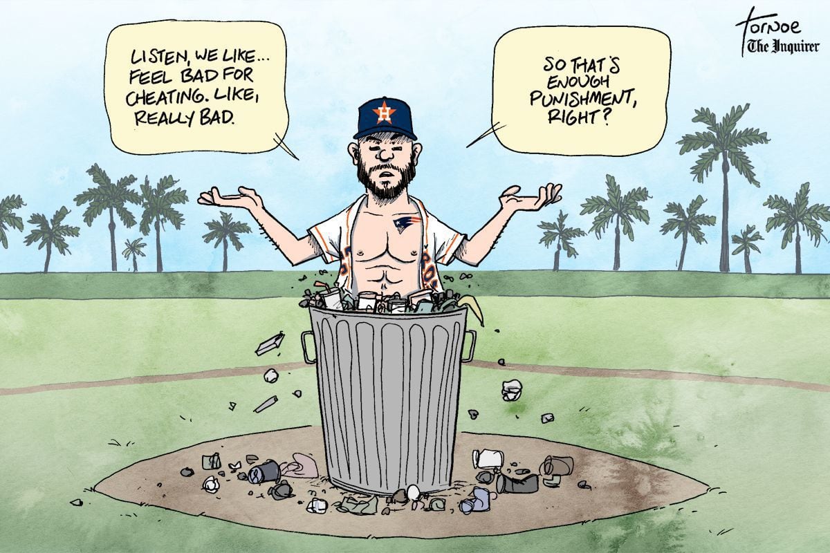 José Altuve and the Astros prove cheaters do win: Sports cartoon