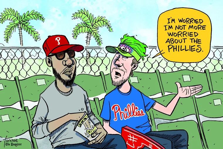 Rob Tornoe's Phillies cartoon for Friday, March 3, 2023.