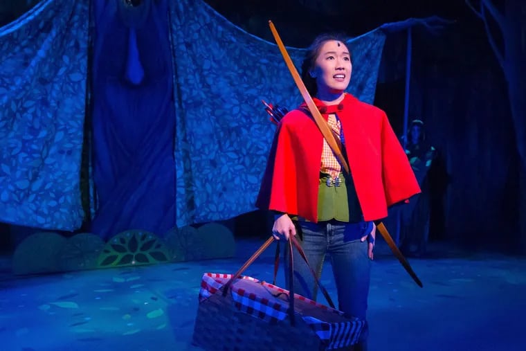 Viveca Chow in the People's Light holiday panto "Little Red Robin Hood."