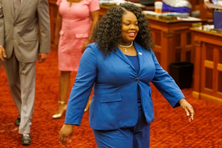 Philadelphia City Council Majority Leader Katherine Gilmore Richardson at start of Philadelphia City Council on Sept. 5. She authored a bill that changes how the city contracts with nonprofits.